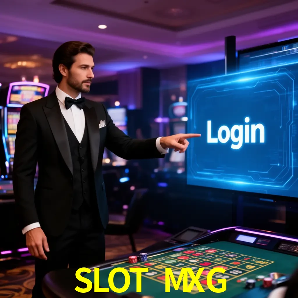 SLOT MXG Login - OTP, cuenta y soporte Pantalla SLOT MXG Login con OTP, contraseña, cuenta segura y soporte móvil